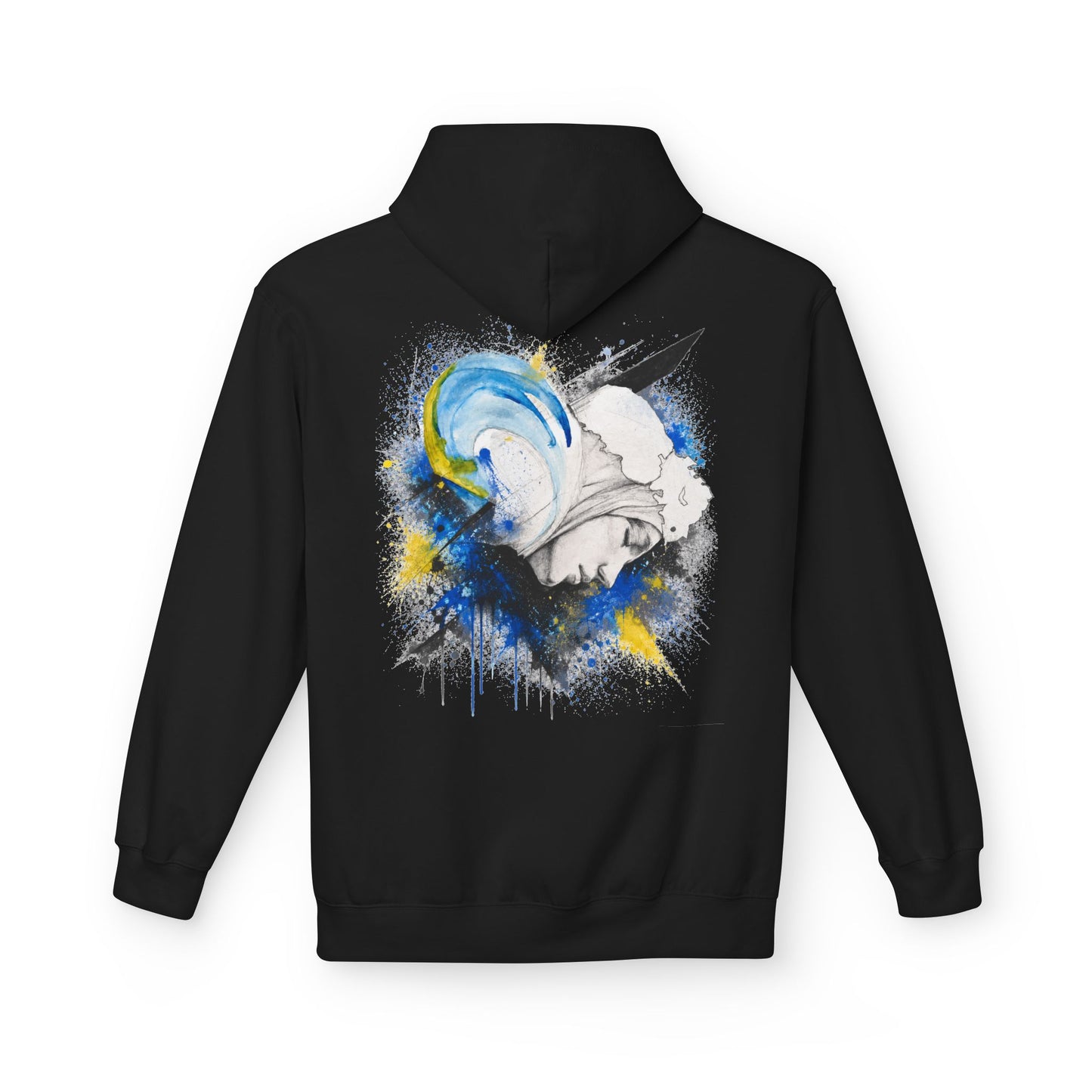 Copy of Hoodie — Vintage Boy Graphic Pullover with Fiery Back Art