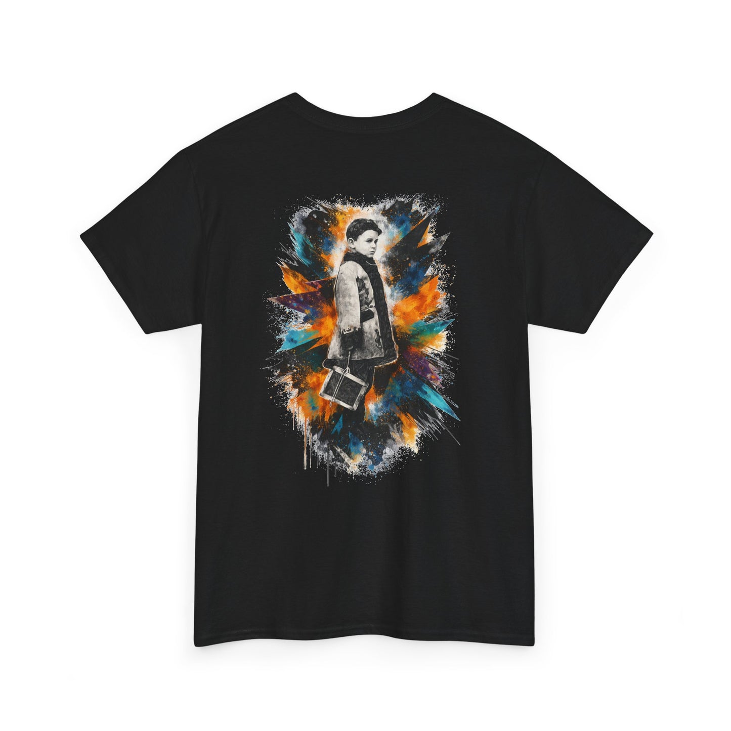 T-Shirt — Retro Boy Graphic Tee (Back Print)